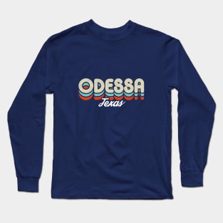 Retro Odessa Texas Long Sleeve T-Shirt